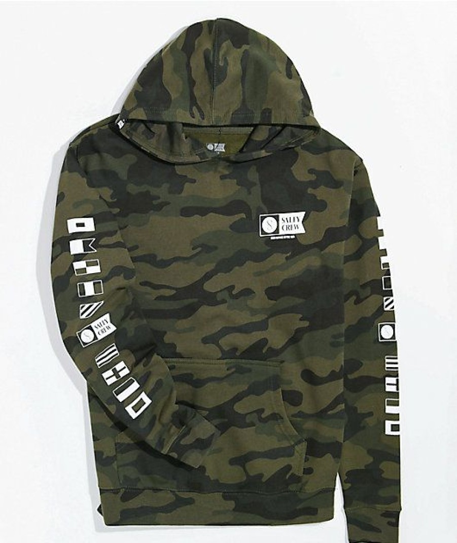 Kids Hoodies & Sweatshirts * | Salty Crew Kids' Bruce Camo Hoodie Online Discount