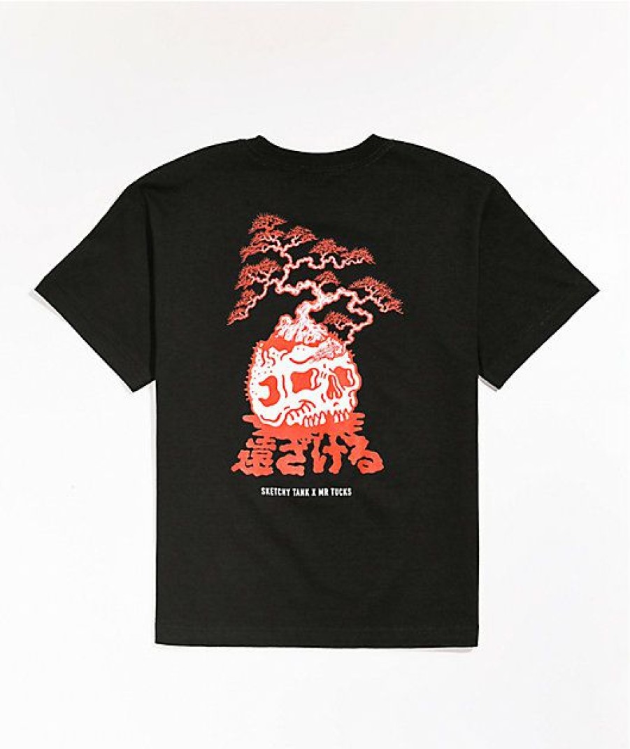 Kids T-Shirts * | Lurking Class By Sketchy Tank X Mr. Tucks Kids' Bonsai Black T-Shirt New Collections