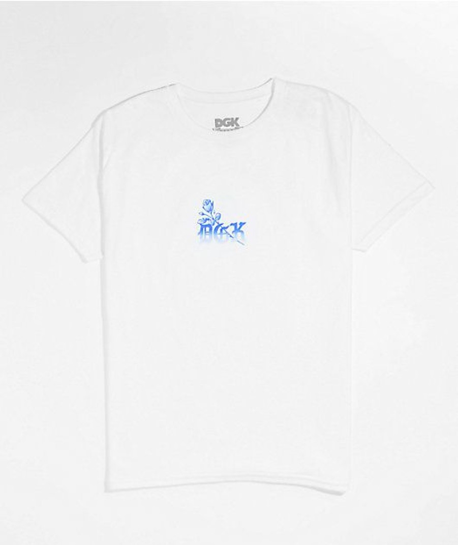 Kids T-Shirts * | Dgk Kids Lo Side White T-Shirt Cheaper