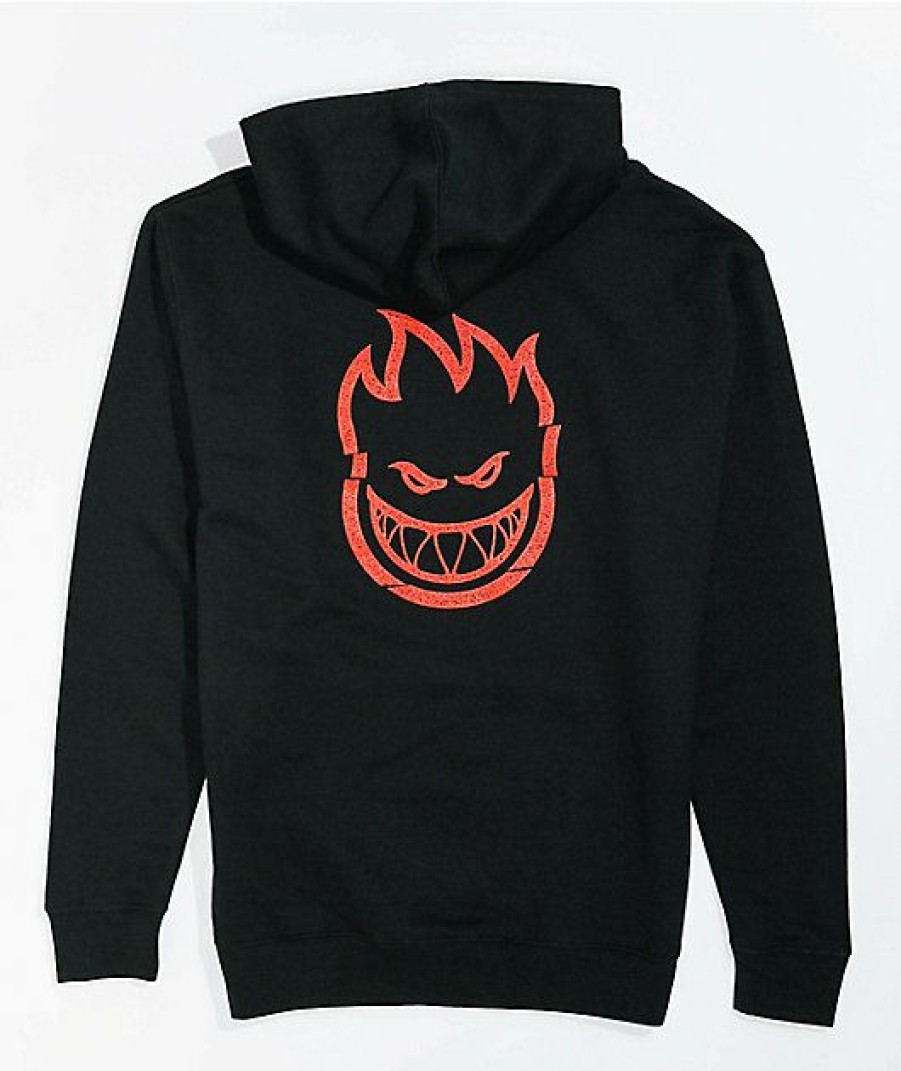 Kids Hoodies & Sweatshirts * | Spitfire Kids Clean Cut Black Hoodie Nice Style