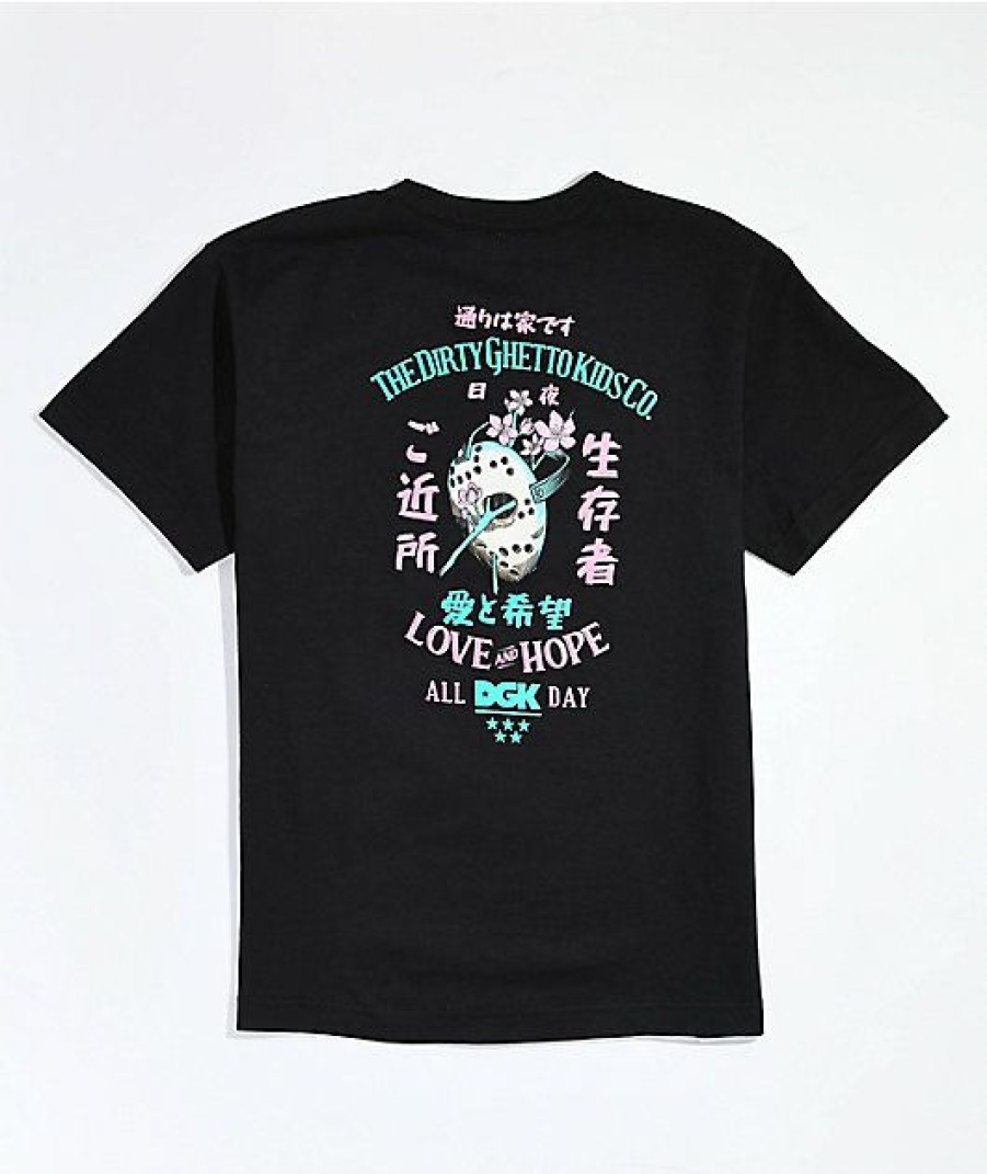 Kids T-Shirts * | Dgk Kids Blossoms Black T-Shirt Sale Online