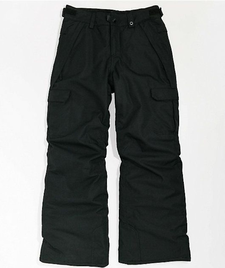 Kids Jeans & Pants * | 686 Kids' Infinity Black 10K Cargo Snow Pants Discount