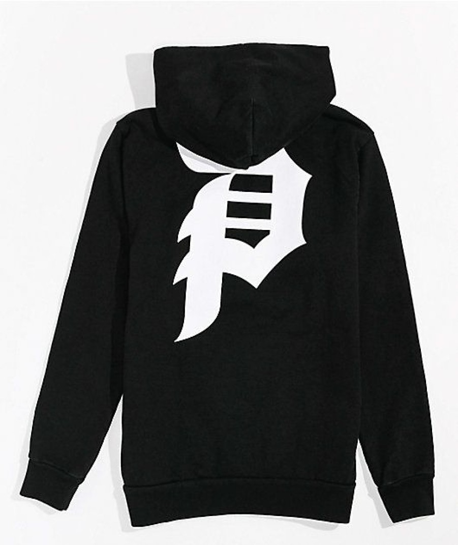 Kids Hoodies & Sweatshirts * | Primitive Kids' Dirty P Black Hoodie The Latest Fashion