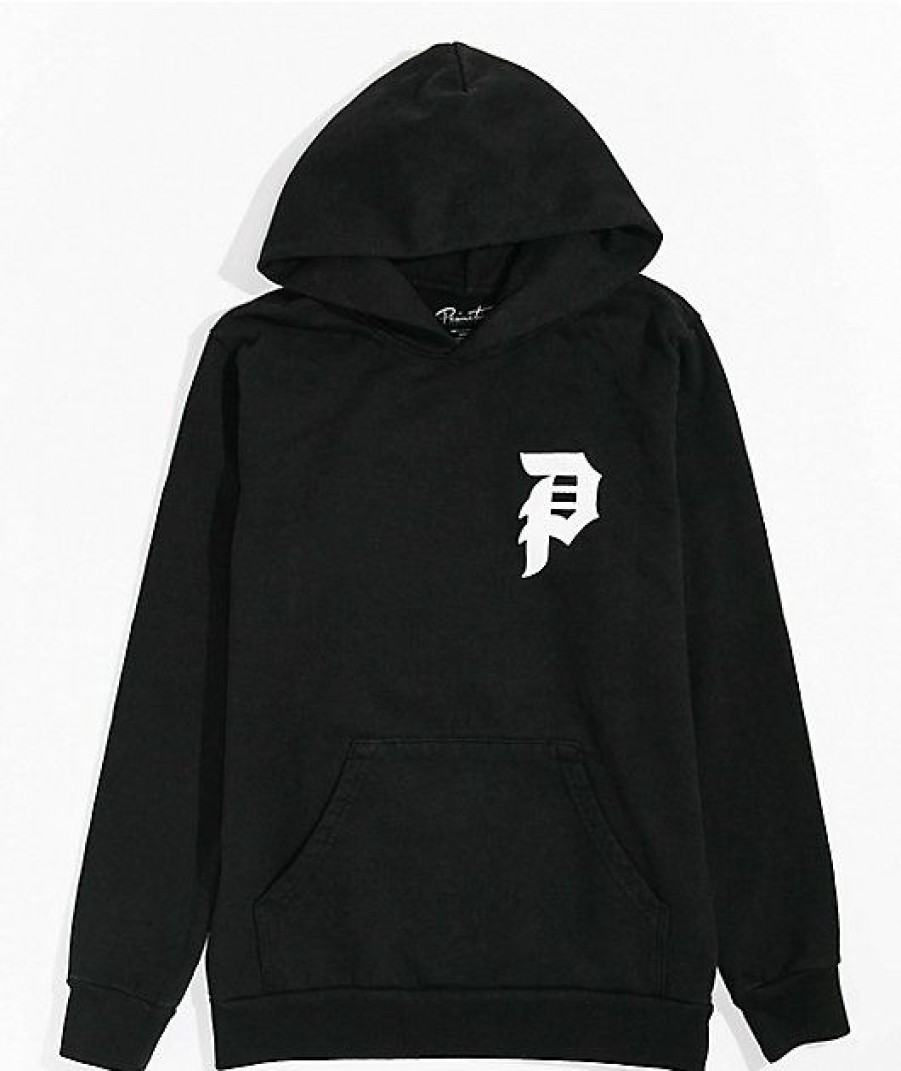 Kids Hoodies & Sweatshirts * | Primitive Kids' Dirty P Black Hoodie The Latest Fashion