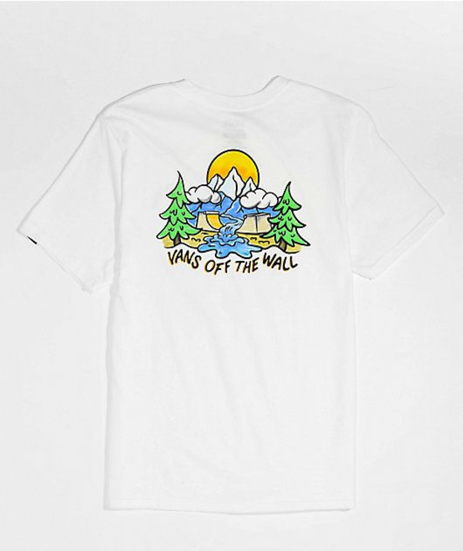 Kids T-Shirts * | Vans Kids Dream Scene White T-Shirt Quality Guarantee