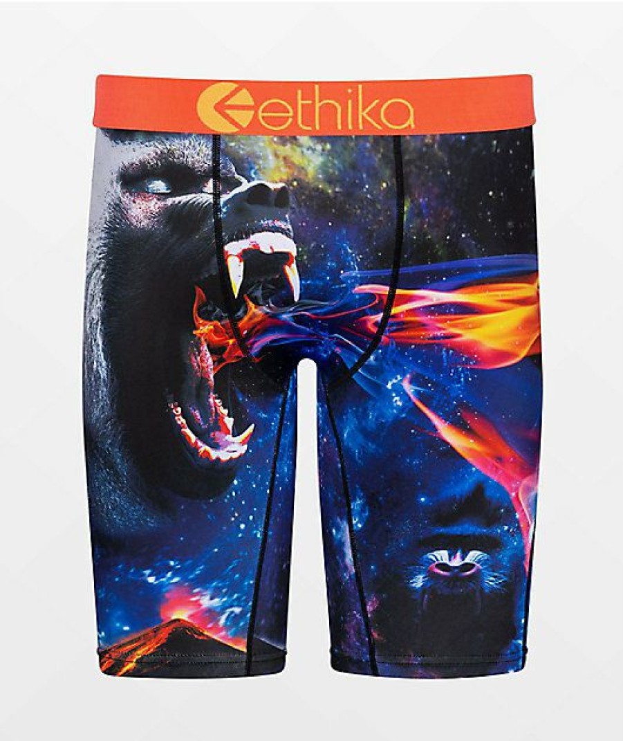 Kids Boxer Briefs * | Ethika Kids Spirit Ape Boxer Briefs Exclusive Design