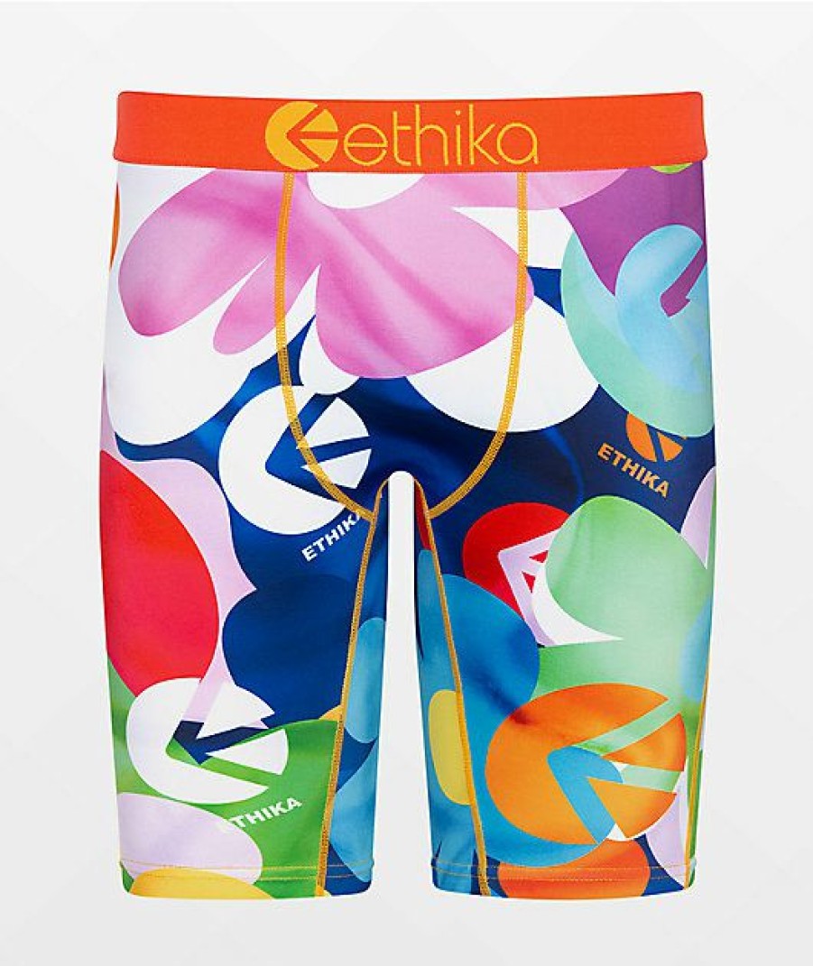 Kids Boxer Briefs * | Ethika Kids Flower Boyz Boxer Briefs Simple Drawing