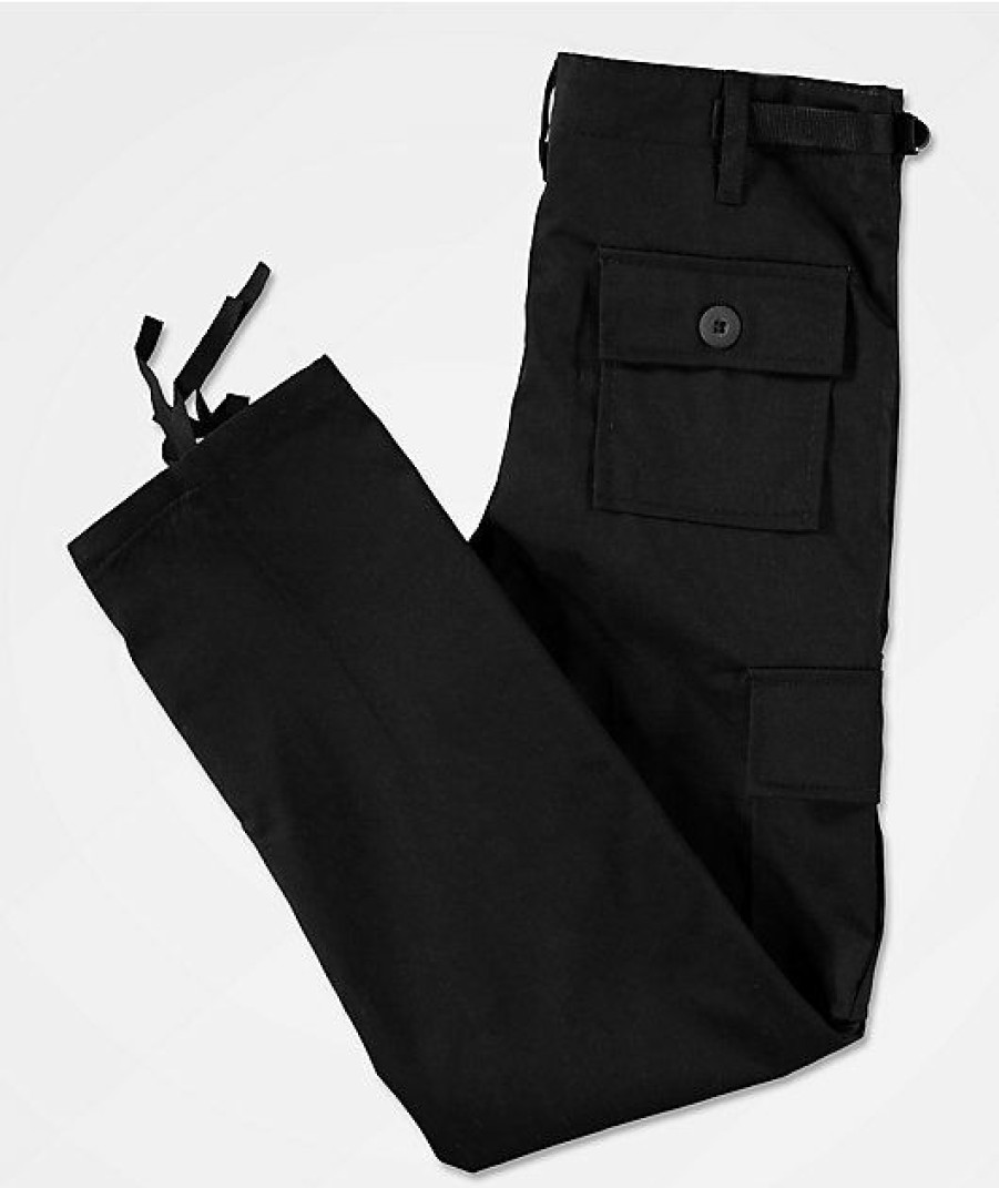 Kids Jeans & Pants * | Rothco Kids Bdu Black Pants Superior Style