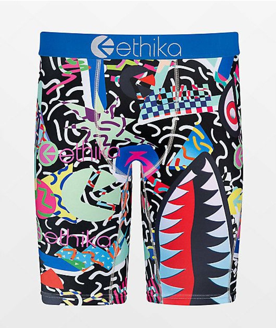 Kids Boxer Briefs * | Ethika Kids Bomber Skidrow Boxer Briefs Special Design