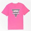 Kids T-Shirts * | Vans Kids' Classic Triangle Logo Pink T-Shirt Original Model