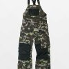 Kids Jeans & Pants * | Volcom Barkley Camo 10K Bib Snowboard Pants Kids Competitive Price