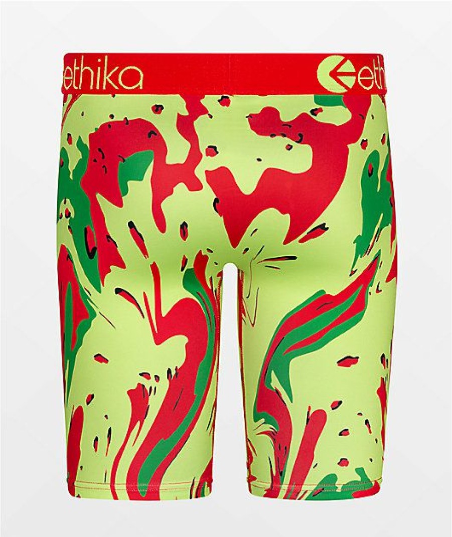 Kids Boxer Briefs * | Ethika Boys Bomber Camo Drip Boxer Briefs Original Model