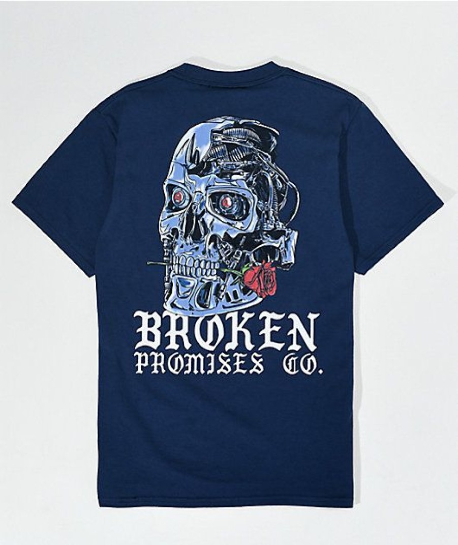 Kids T-Shirts * | Broken Promises Kids' Forever Numb Navy Blue T-Shirt Special Design