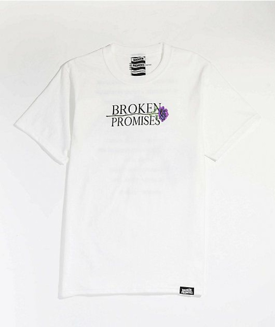 Kids T-Shirts * | Broken Promises Kids Blossom White T-Shirt New Arrivals