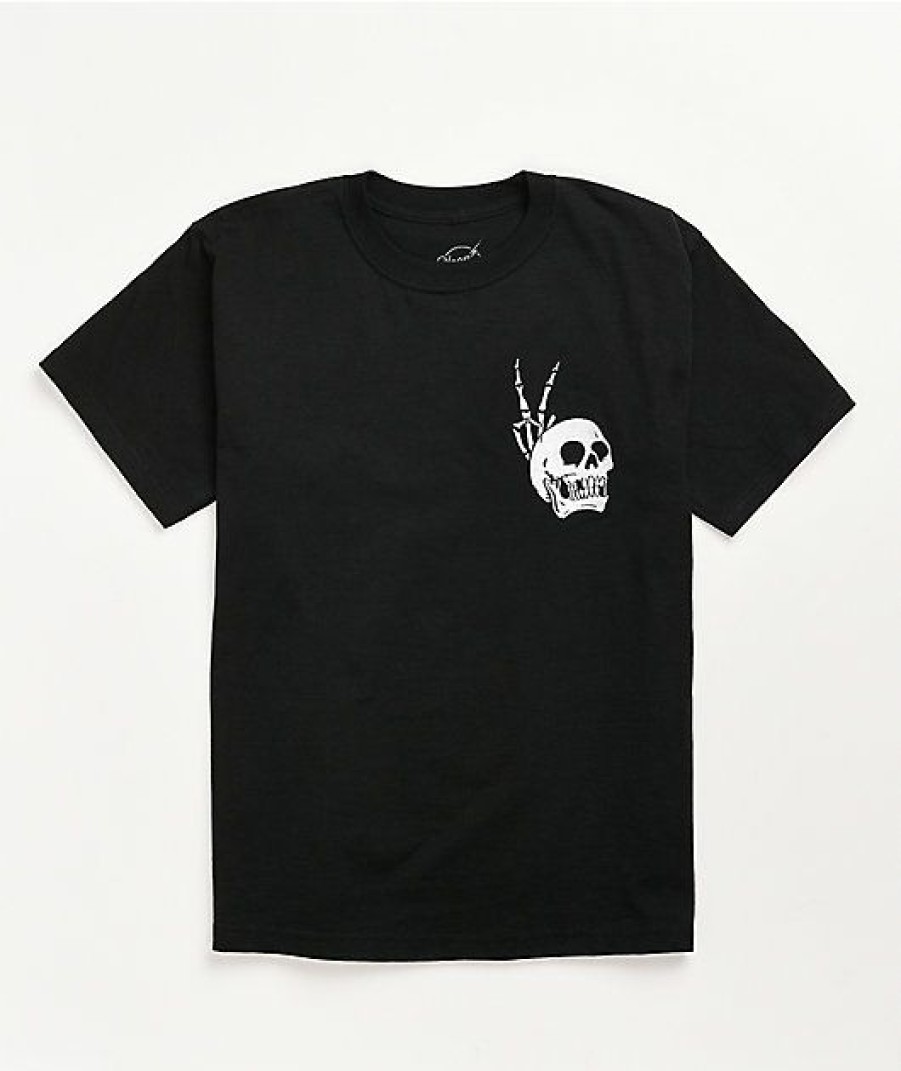 Kids T-Shirts * | Neon Riot Kids Bunny Skull Black T-Shirt Latest Fashion