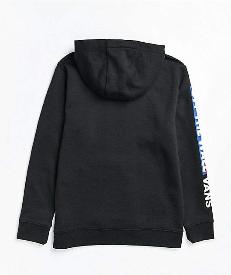 Kids Hoodies & Sweatshirts * | Vans Kids Easy Logo Black Hoodie Reliable Quality