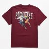 Kids T-Shirts * | Primitive X Naruto Shippuden Ii Kids Naruto Versus Sasuke Burgundy T-Shirt Outlet