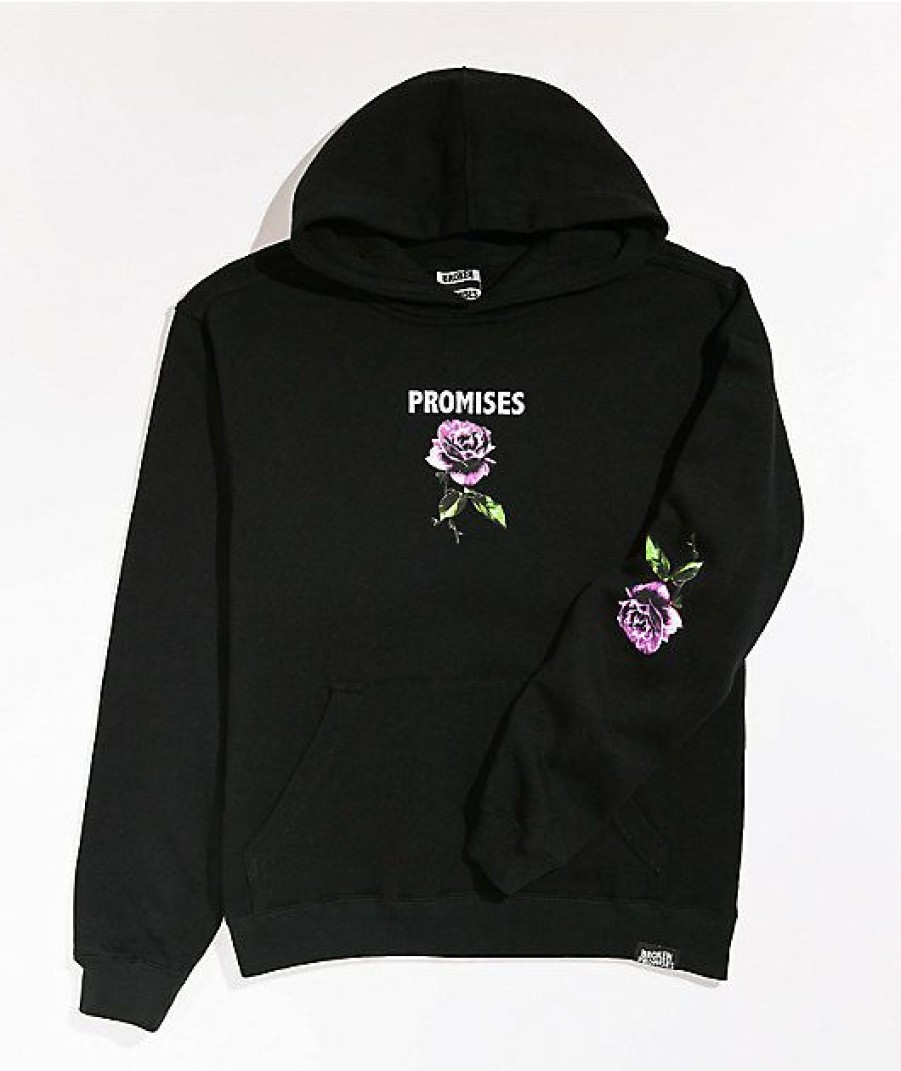 Kids Hoodies & Sweatshirts * | Broken Promises Kids Thornless Black Hoodie Outlet