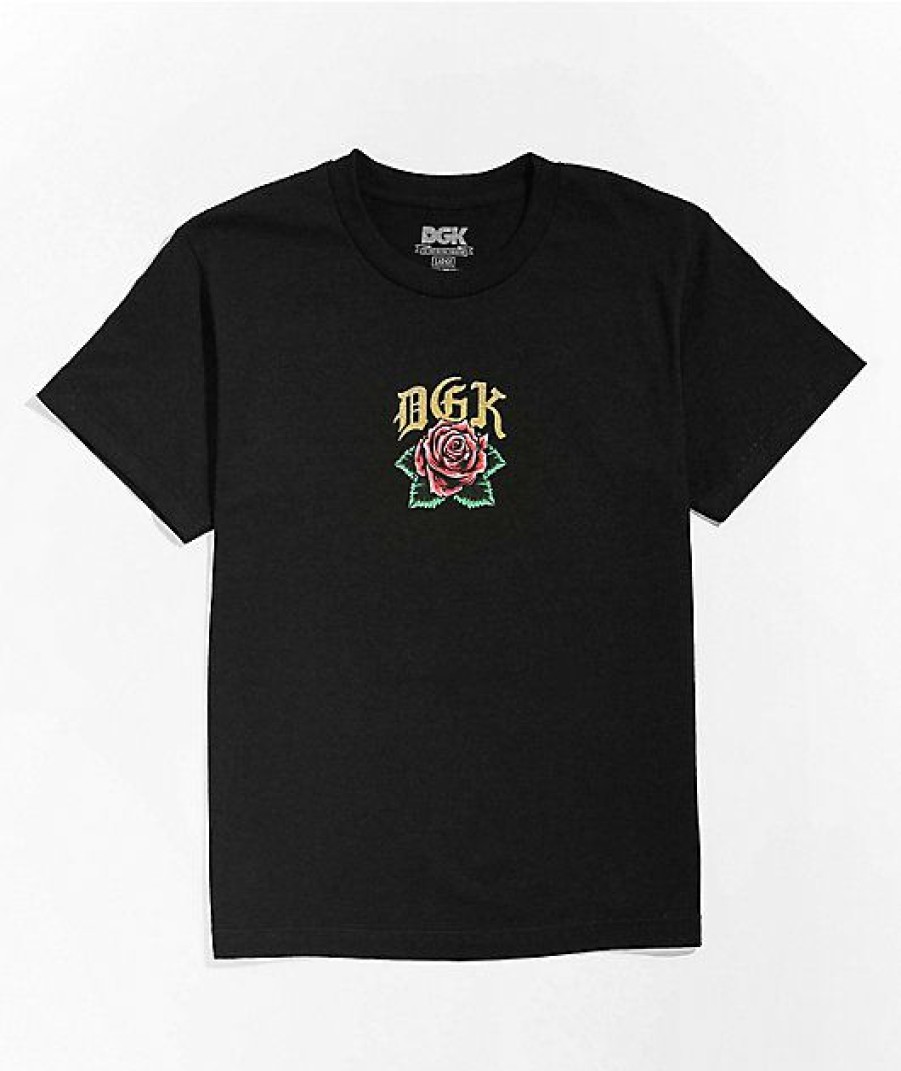 Kids T-Shirts * | Dgk Kids Guadalupe Black T-Shirt Original Model