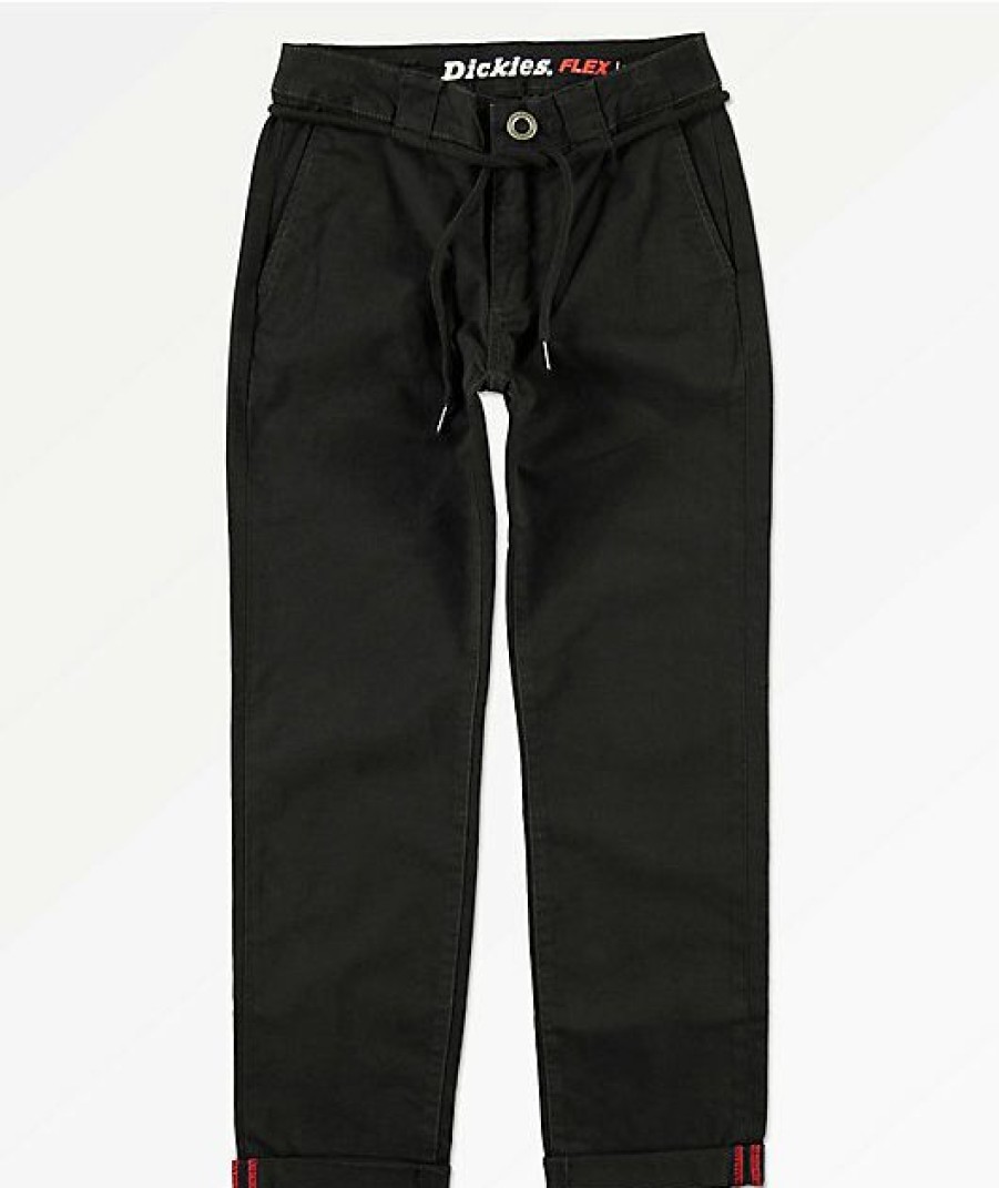 Kids Jeans & Pants * | Dickies Kids Black Skinny Pants Simple Drawing