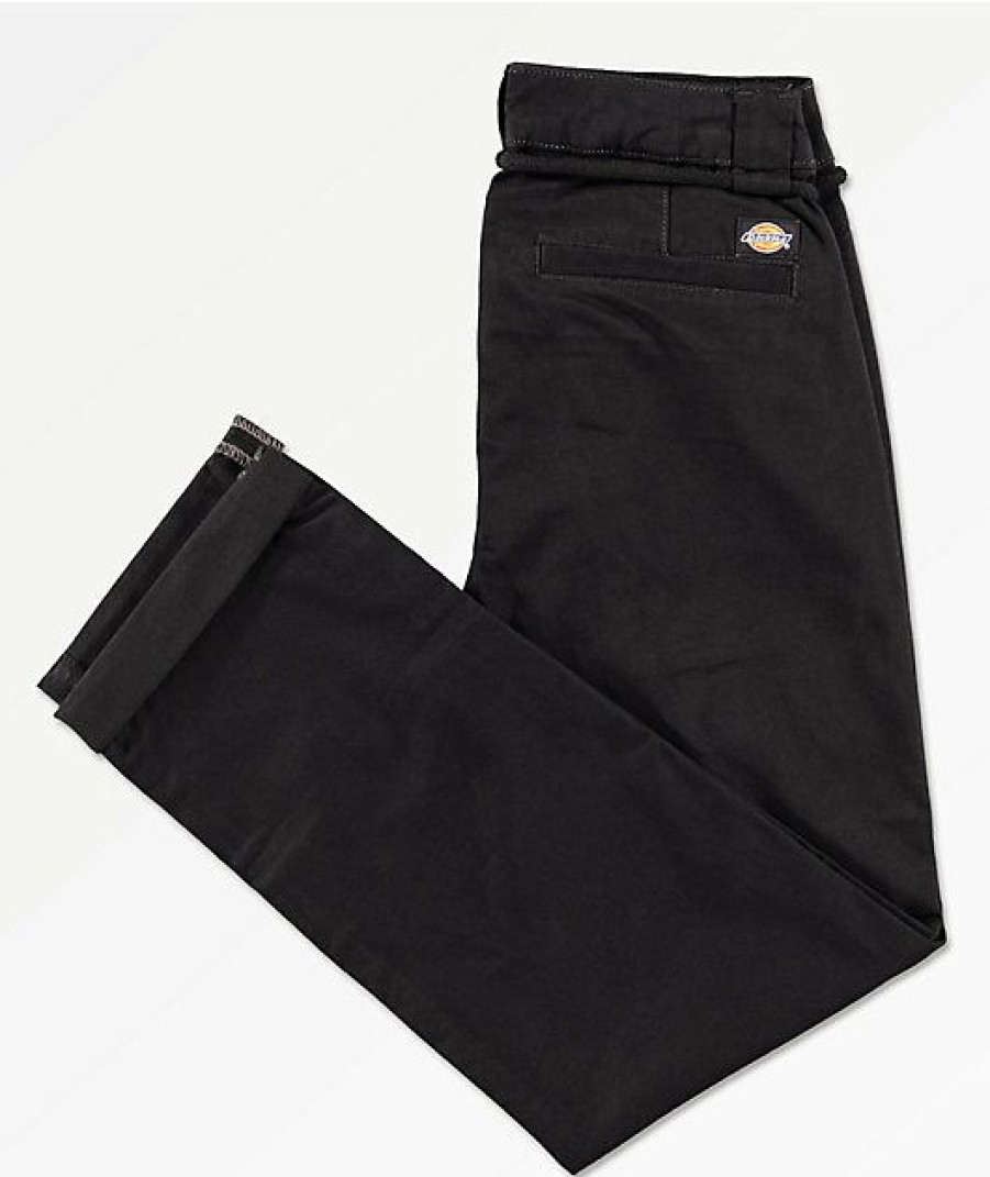 Kids Jeans & Pants * | Dickies Kids Black Skinny Pants Simple Drawing