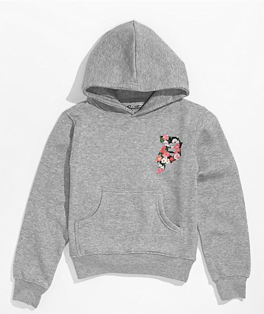 Kids Hoodies & Sweatshirts * | Primitive Kids' Dirty P Grey Hoodie Online Discount