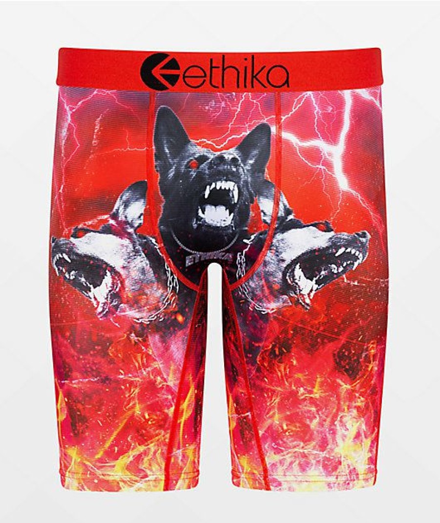 Kids Boxer Briefs * | Ethika Kids Cerberus Boxer Briefs Hot Sell