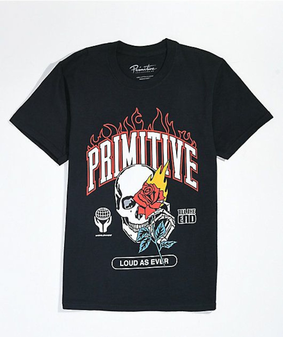 Kids T-Shirts * | Primitive Kids Heat Black T-Shirt Hot Sell