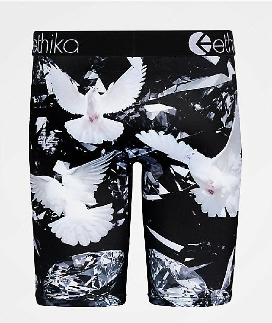 Kids Boxer Briefs * | Ethika Kids Love Diamonds Boxer Briefs Hot Sell