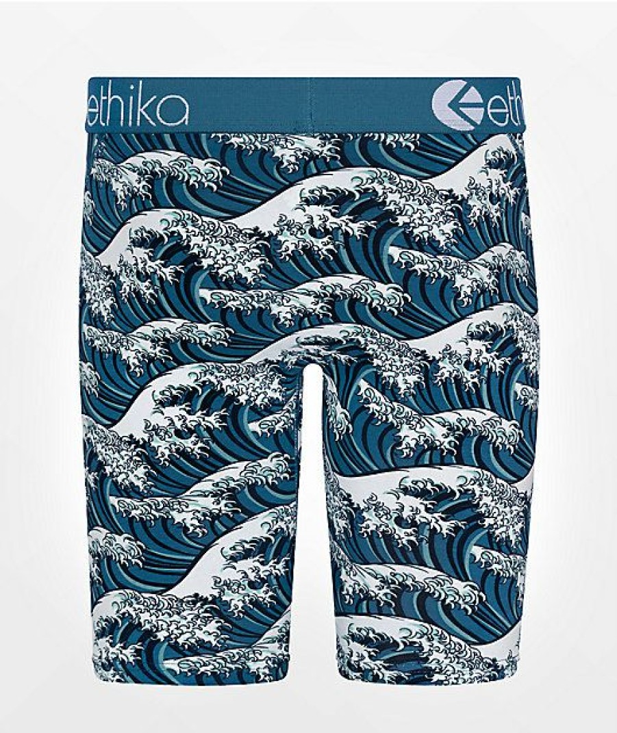 Kids Boxer Briefs * | Ethika Boys Major Wave Boxer Briefs Exactly Discount