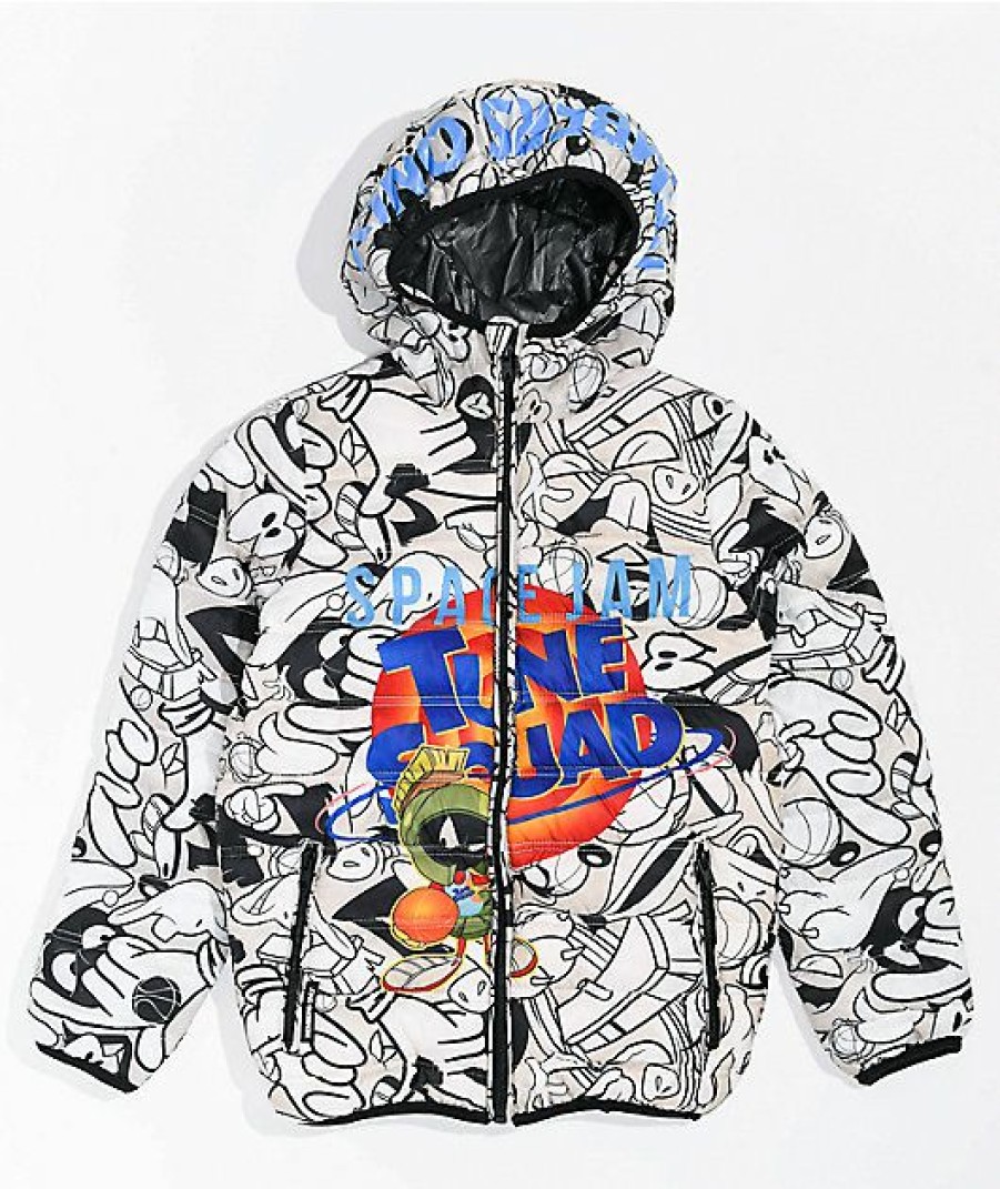 Kids Jackets * | Members Only X Space Jam: A New Legacy Kids' Tune Squad Hooded Puffer Jacket Exclusive Design