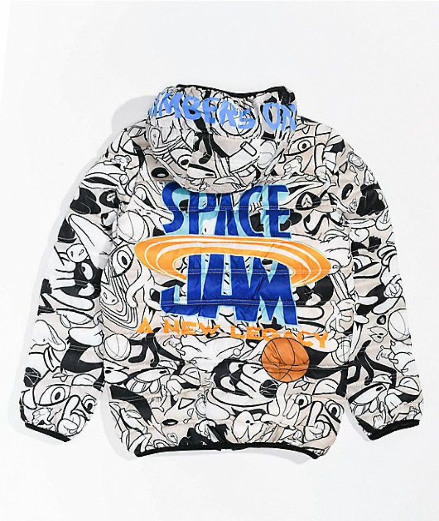 Kids Jackets * | Members Only X Space Jam: A New Legacy Kids' Tune Squad Hooded Puffer Jacket Exclusive Design