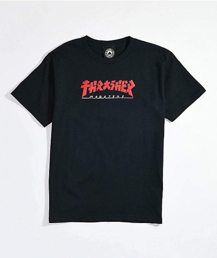 Kids T-Shirts * | Thrasher Kids Godzilla Black T-Shirt Free Delivery