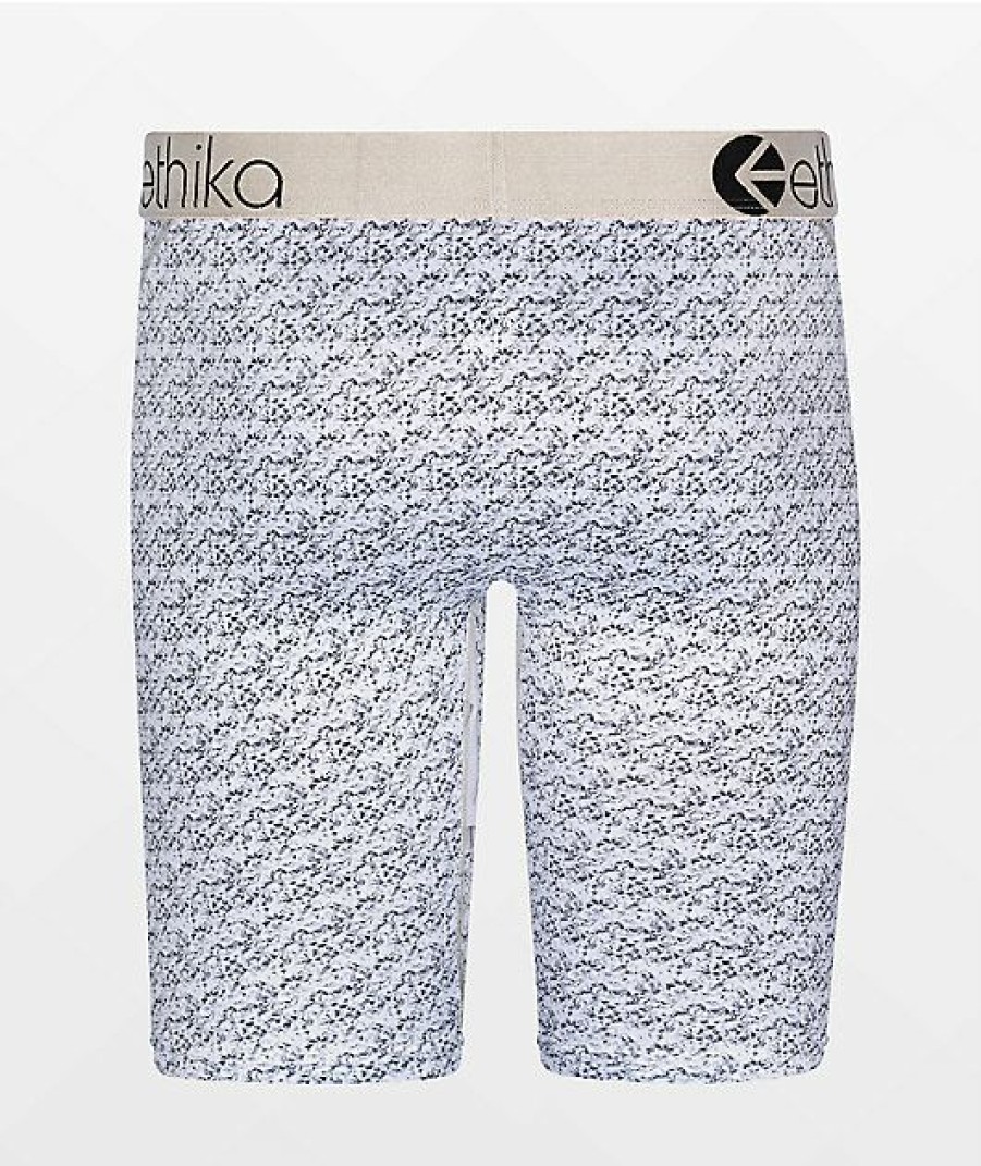 Kids Boxer Briefs * | Ethika Kids' Bust Down Silver Boxer Briefs Original Model