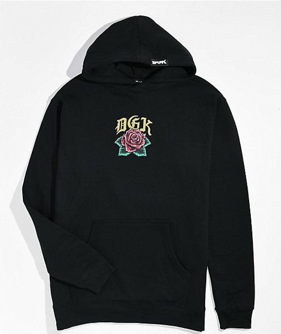 Kids Hoodies & Sweatshirts * | Dgk Kids Guadalupe Black Hoodie Reliable Quality