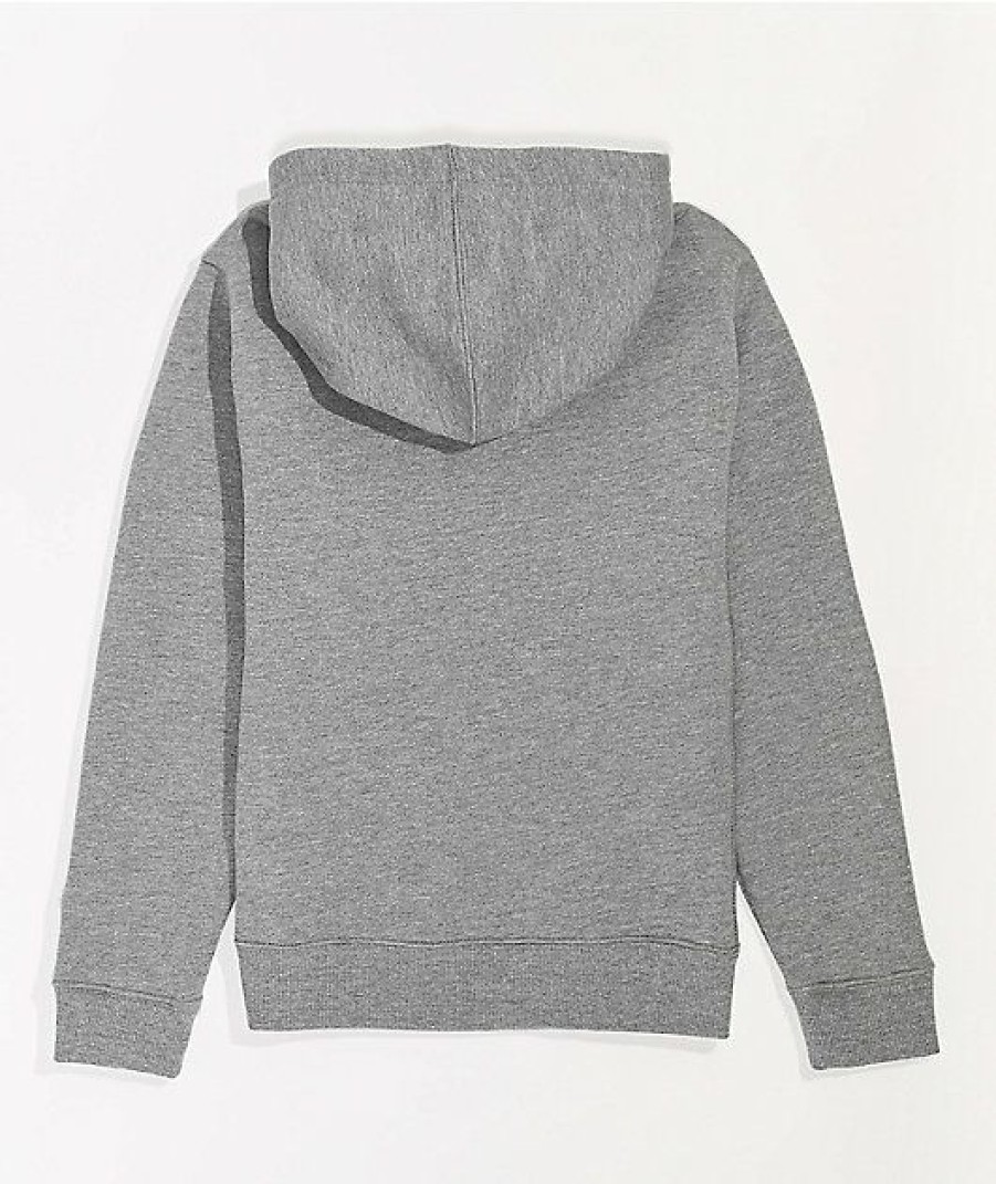 Kids Hoodies & Sweatshirts * | Champion Kids Felt Grey Hoodie Cheaper