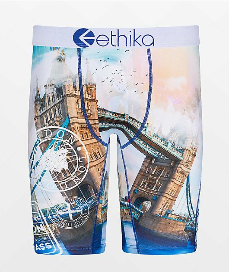 Kids Boxer Briefs * | Ethika Kids London Trip Boxer Briefs Cheaper