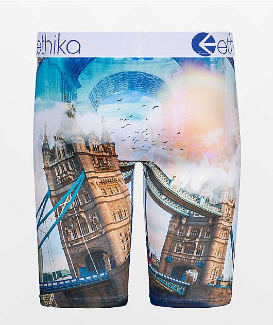 Kids Boxer Briefs * | Ethika Kids London Trip Boxer Briefs Cheaper