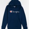 Kids Hoodies & Sweatshirts * | Champion Kids Vintage Navy Hoodie Reliable Quality