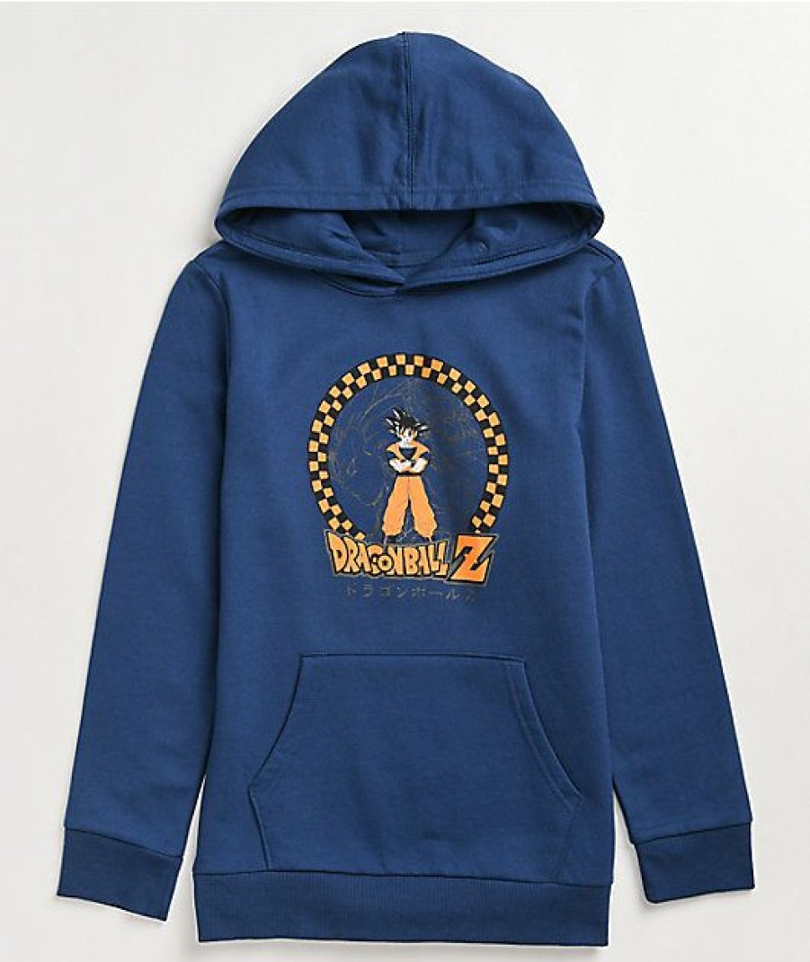 Kids Hoodies & Sweatshirts * | Dragon Ball Z Kids' Goku Navy Hoodie Quality Guarantee