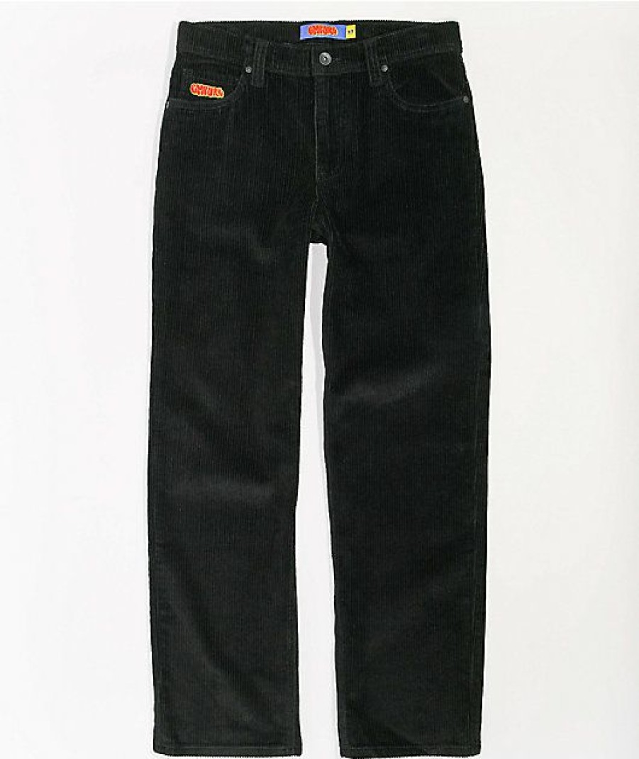 Kids Jeans & Pants * | Empyre Kids' Loose Fit Black Corduroy Skate Pants Glamor Model