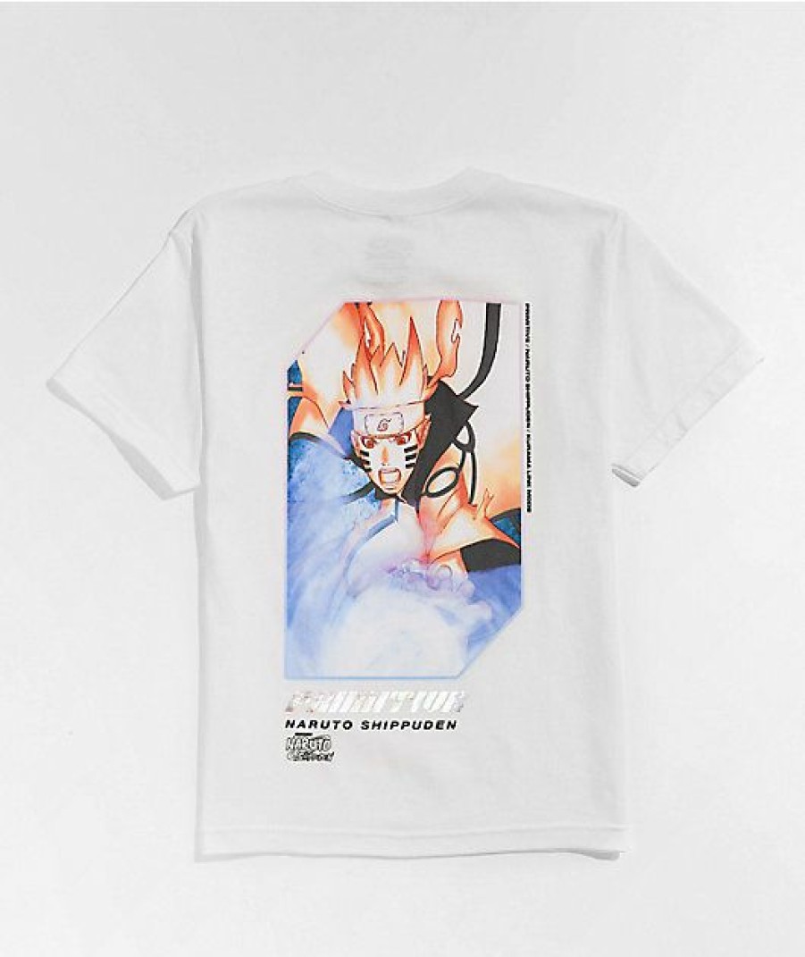 Kids T-Shirts * | Primitive X Naruto Shippuden Kids' Six Paths White T-Shirt Excellent Quality