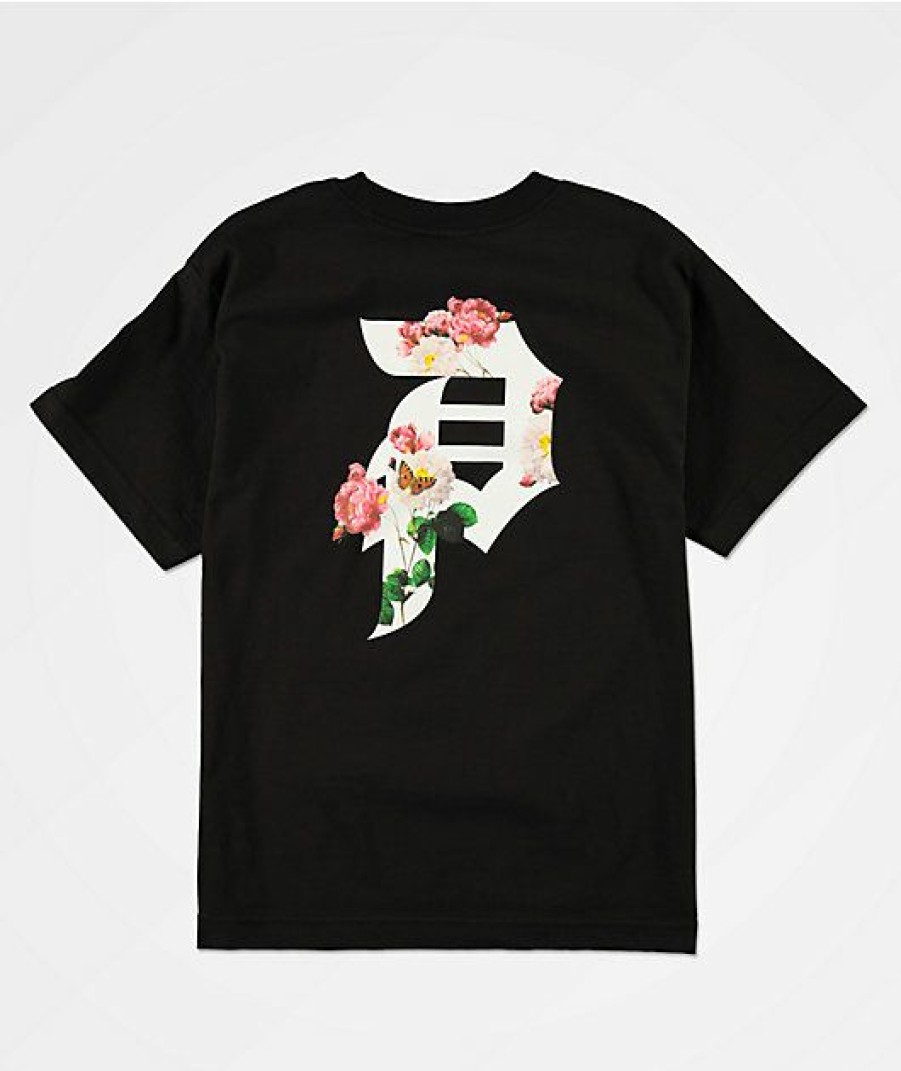 Kids T-Shirts * | Primitive Kids Dirty Garden Black T-Shirt New