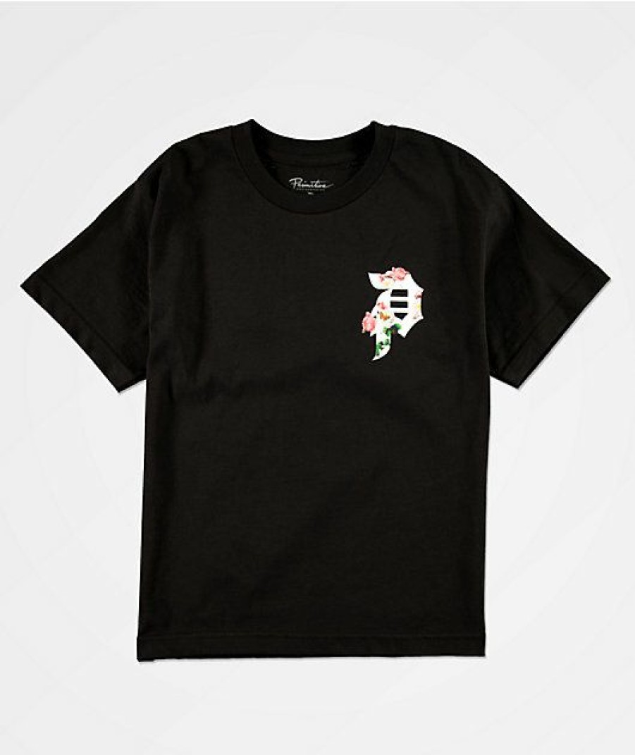 Kids T-Shirts * | Primitive Kids Dirty Garden Black T-Shirt New