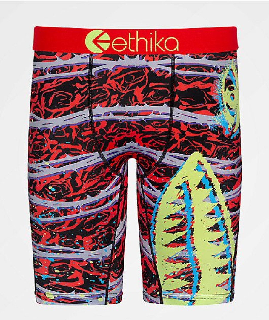 Kids Boxer Briefs * | Ethika Kids Bomber Among Thorns Boxer Briefs New