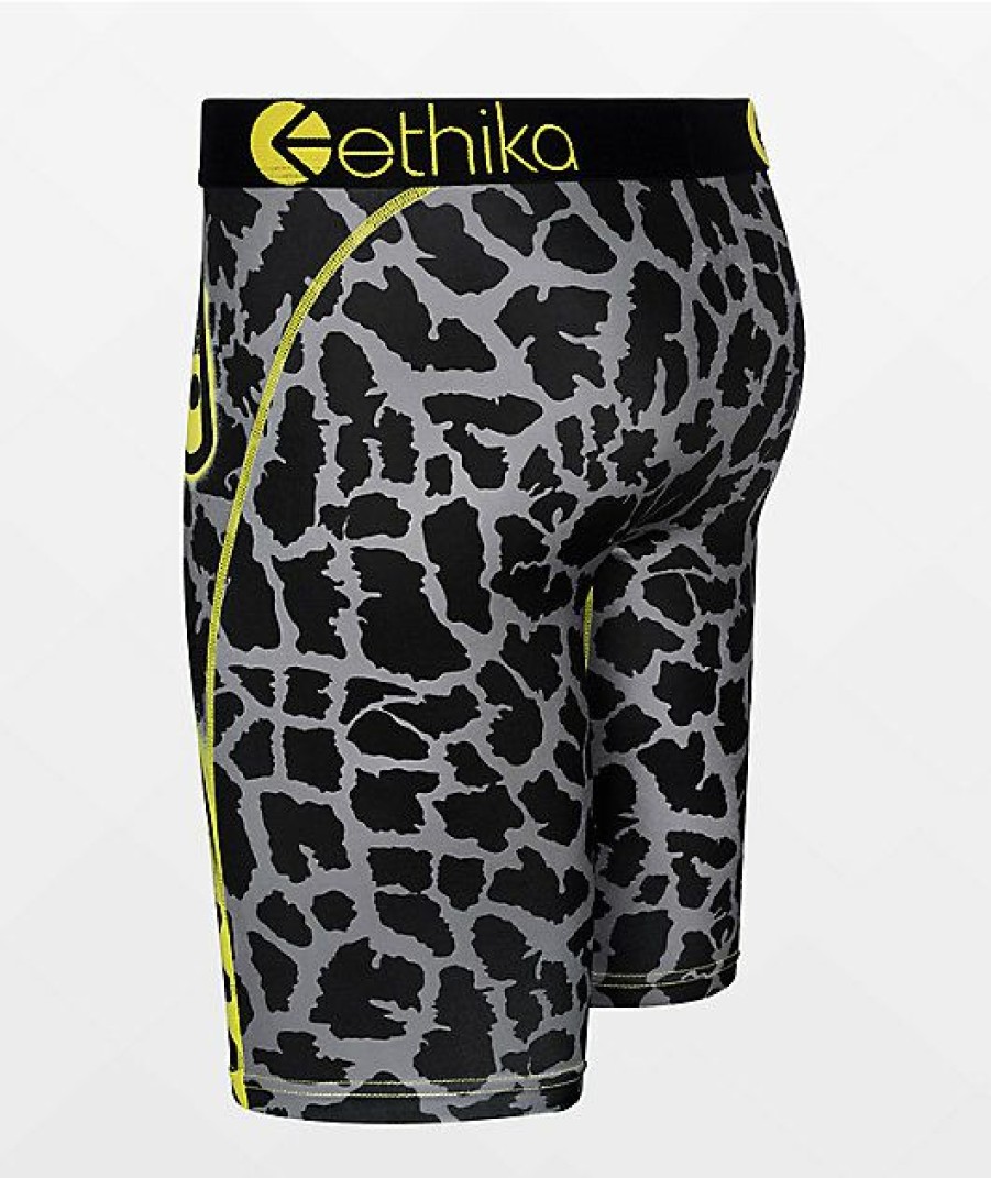 Kids Boxer Briefs * | Ethika Kids Bomber Giraffe Boxer Briefs Online Discount