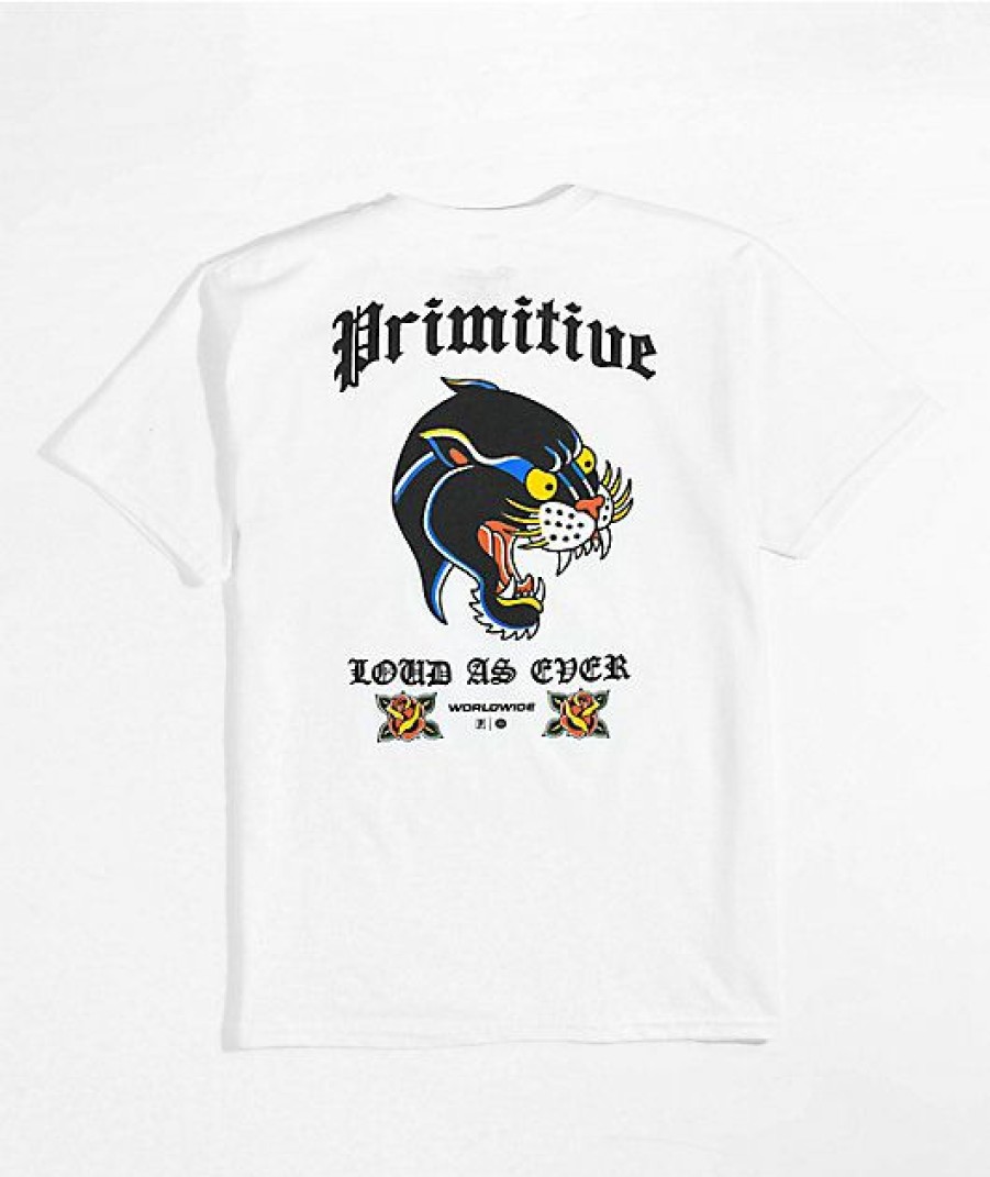 Kids T-Shirts * | Primitive Kids Streets White T-Shirt Reduction In Price