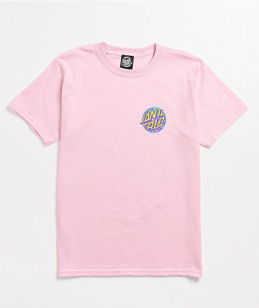 Kids T-Shirts * | Santa Cruz Kids Spill Dot Pink T-Shirt Superior Style