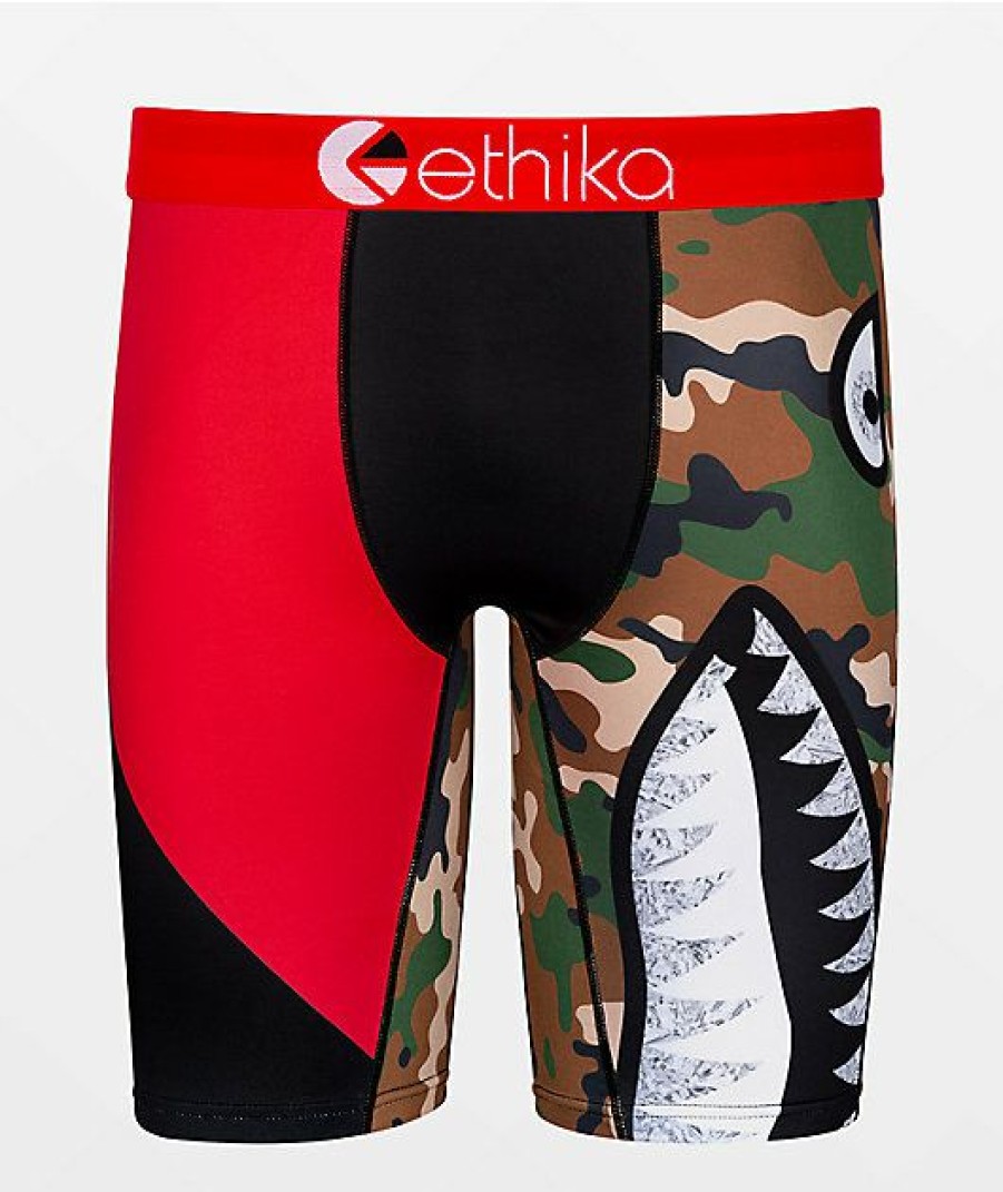 Kids Boxer Briefs * | Ethika Boys Bomber Battle Squad Boxer Briefs The Latest Fashion