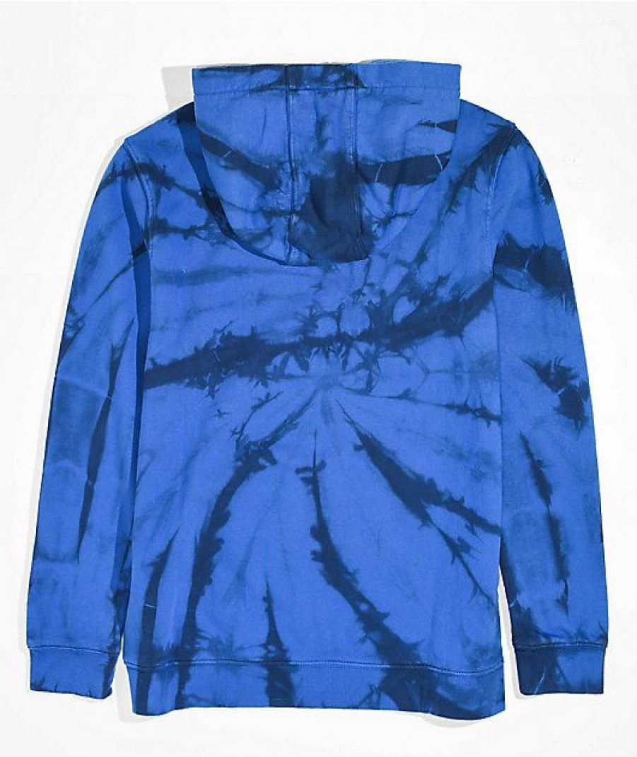 Kids Hoodies & Sweatshirts * | Vans Kids Blue Tie Dye Hoodie New Arrivals